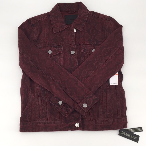 Blank NYC Rattled Up Snake Denim Jacket XS - Picture 8 of 12